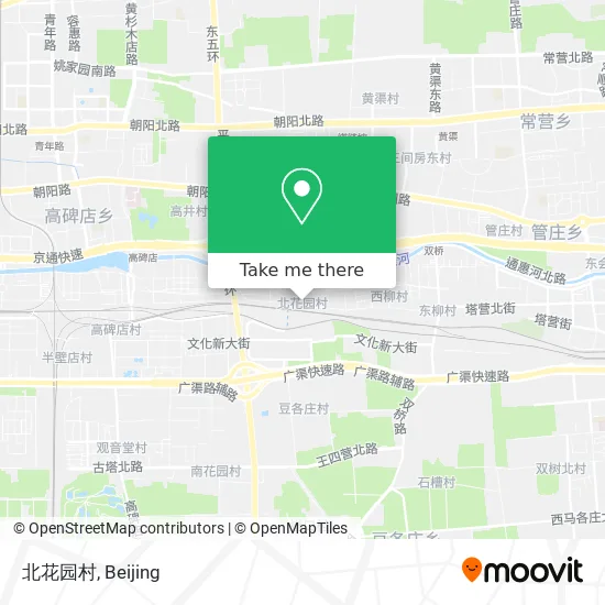 北花园村 map