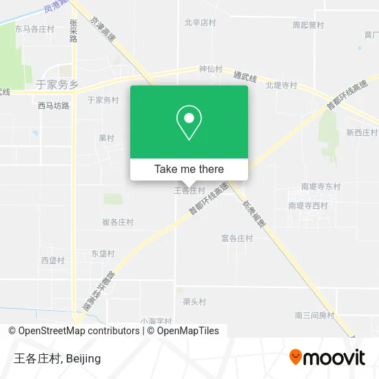 王各庄村 map