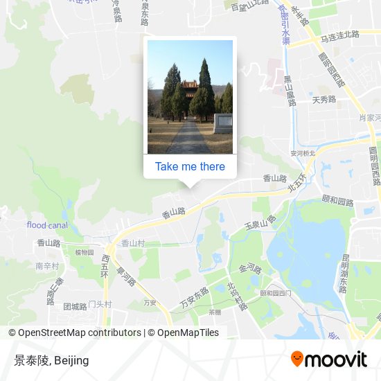 景泰陵 map