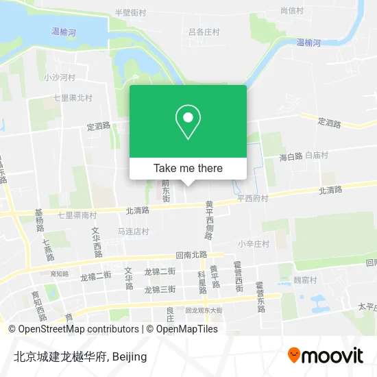 北京城建龙樾华府 map