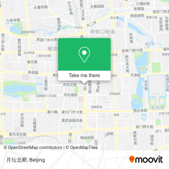 月坛北桥 map