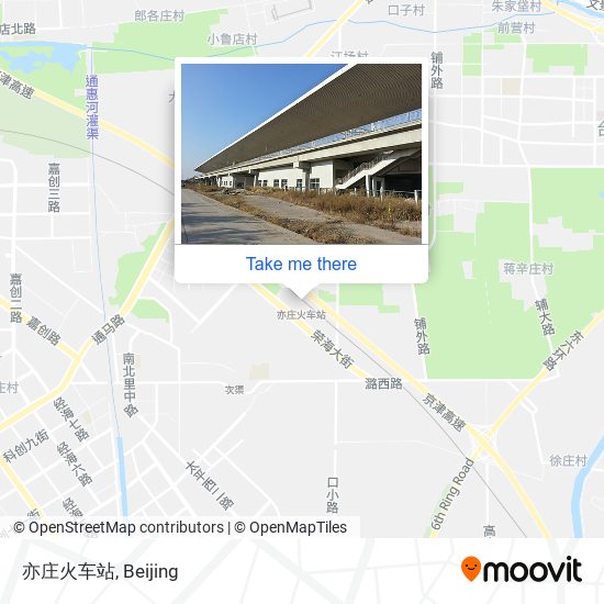 亦庄火车站 map