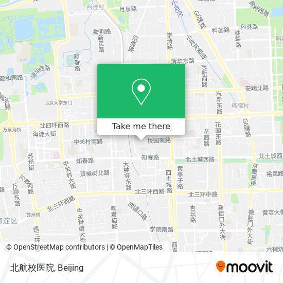 北航校医院 map