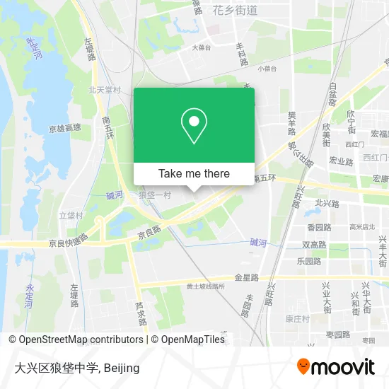大兴区狼垡中学 map