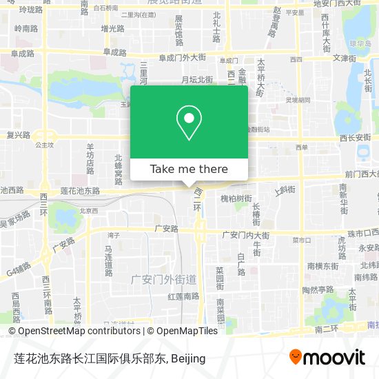 莲花池东路长江国际俱乐部东 map