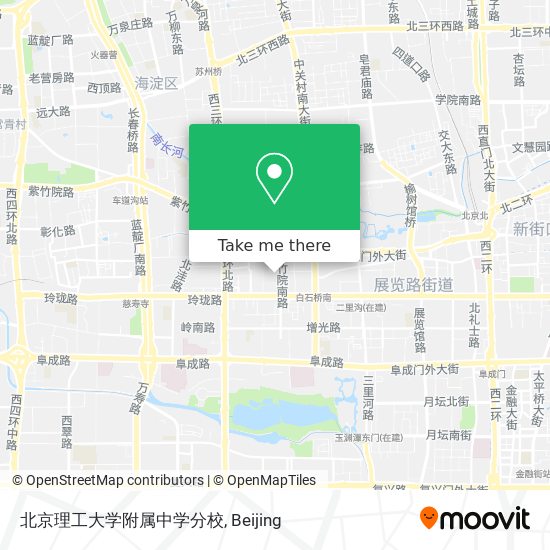 北京理工大学附属中学分校 map
