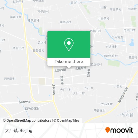 大厂镇 map