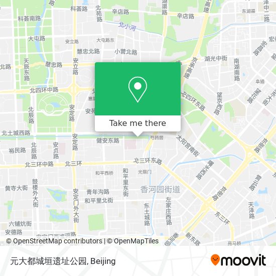 元大都城垣遗址公园 map