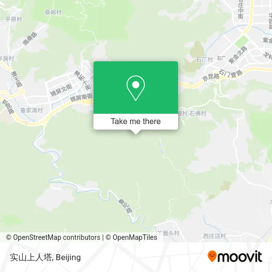 实山上人塔 map