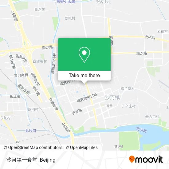 沙河第一食堂 map