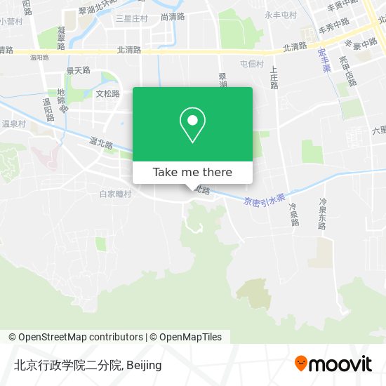 北京行政学院二分院 map