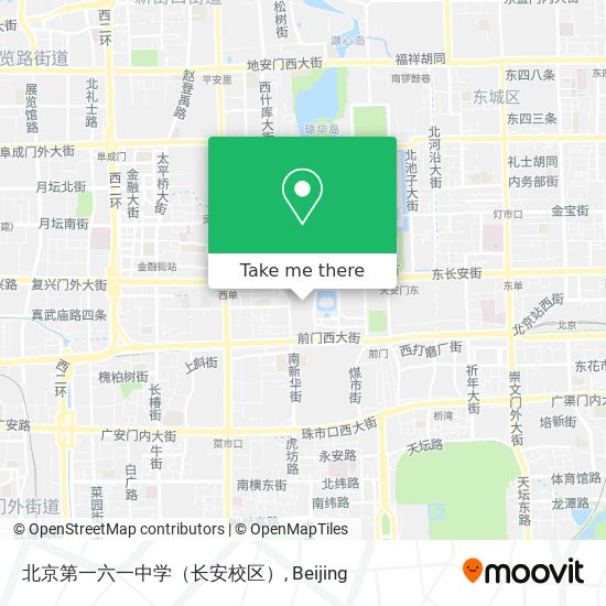 北京第一六一中学（长安校区） map
