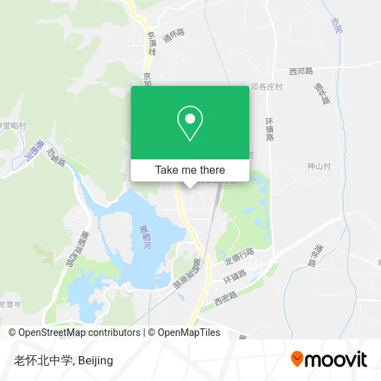 老怀北中学 map