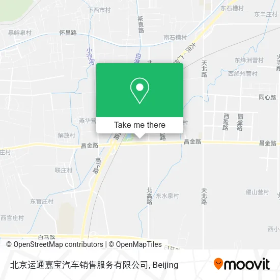 北京运通嘉宝汽车销售服务有限公司 map