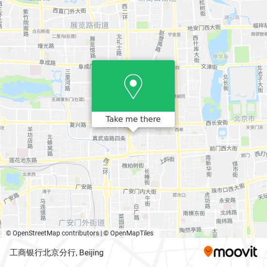 工商银行北京分行 map