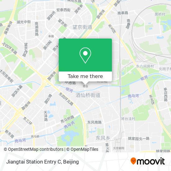 Jiangtai Station Entry C map