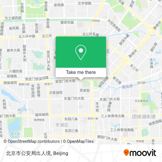 北京市公安局出人境 map