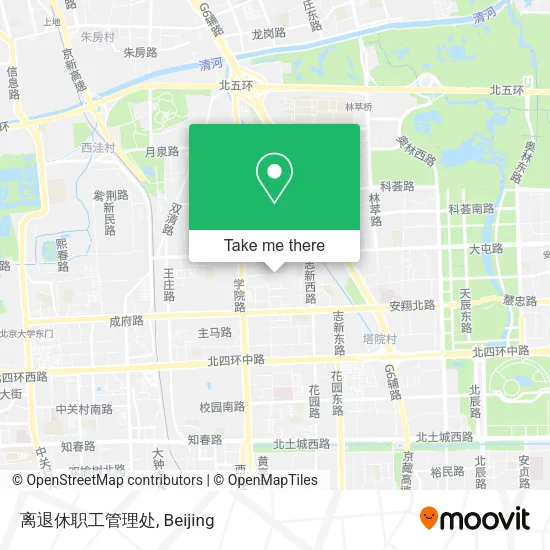 离退休职工管理处 map
