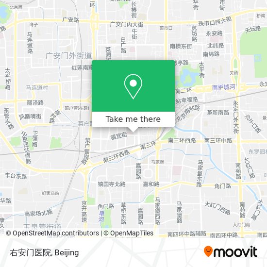 右安门医院 map