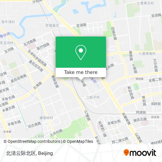 北清云际北区 map