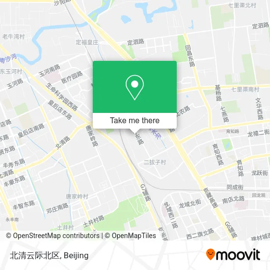 北清云际北区 map