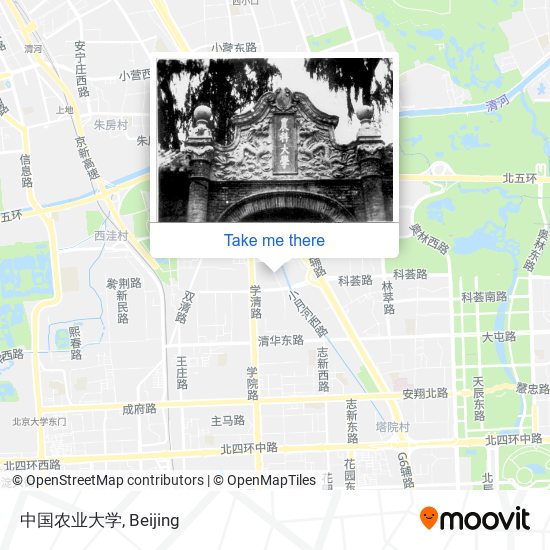 中国农业大学 map