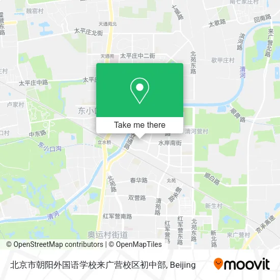 北京市朝阳外国语学校来广营校区初中部 map