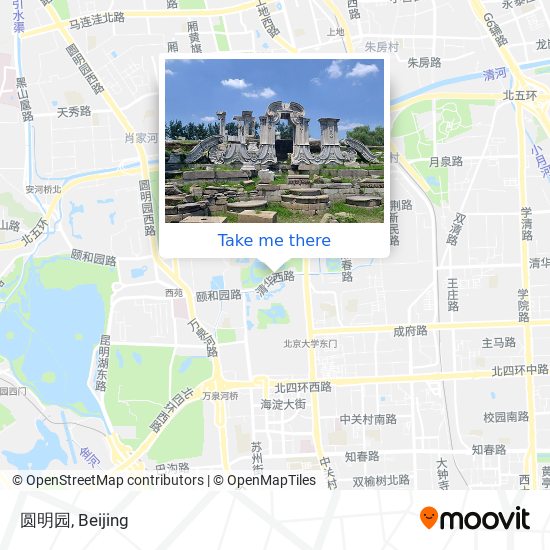 圆明园 map