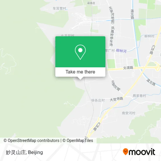 妙灵山庄 map