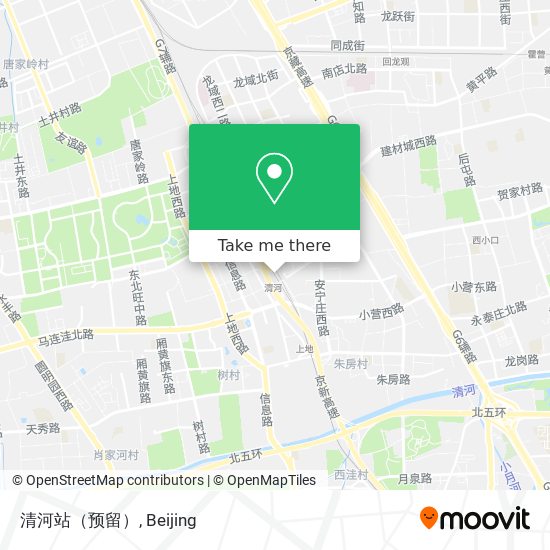 清河站（预留） map