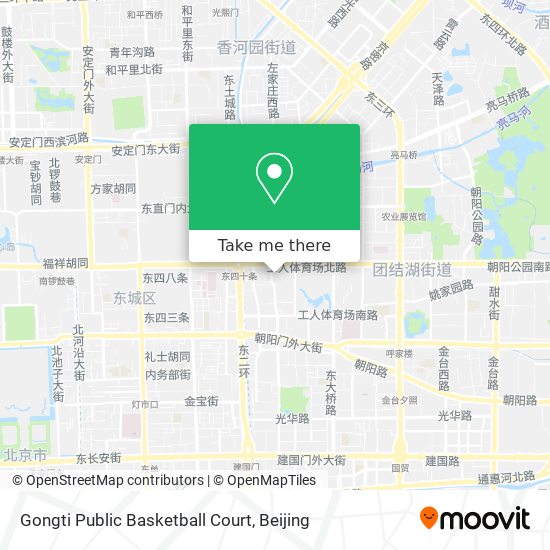 Gongti Public Basketball Court map