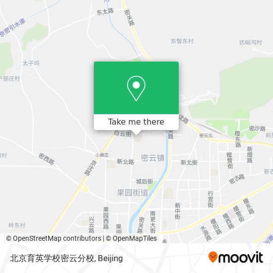 北京育英学校密云分校 map