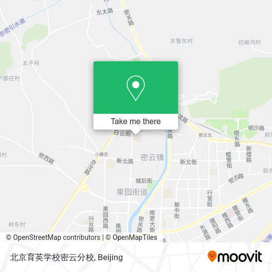 北京育英学校密云分校 map