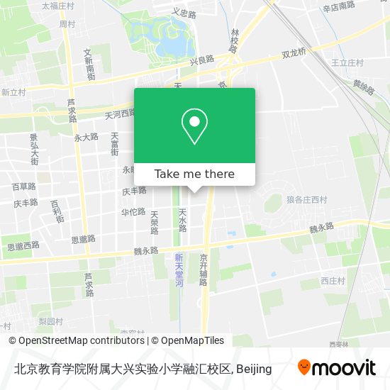 北京教育学院附属大兴实验小学融汇校区 map