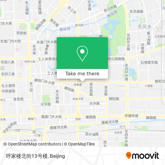 呼家楼北街13号楼 map