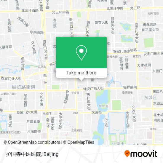 护国寺中医医院 map