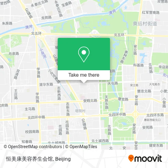恒美康美容养生会馆 map