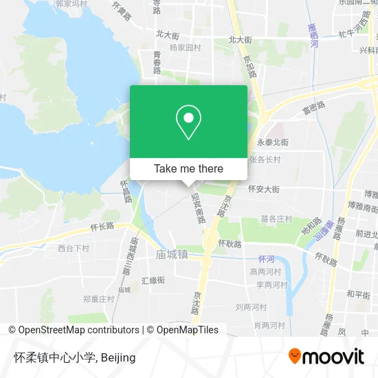 怀柔镇中心小学 map