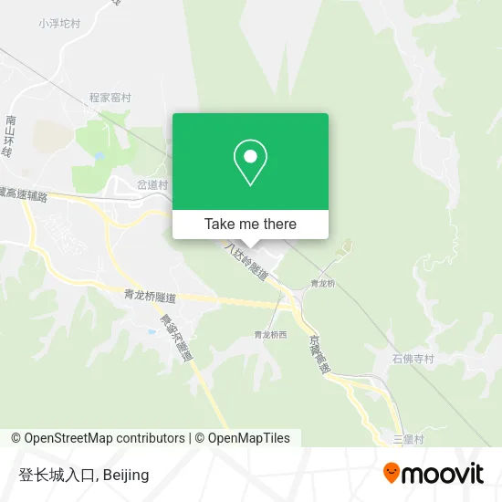 登长城入口 map