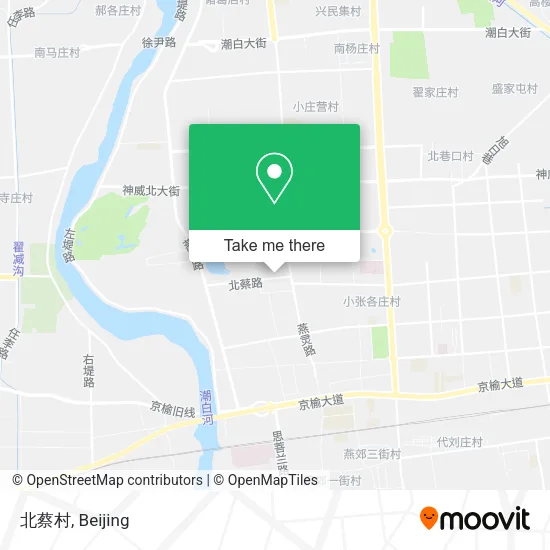 北蔡村 map