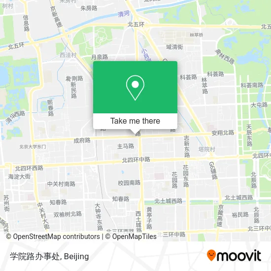 学院路办事处 map