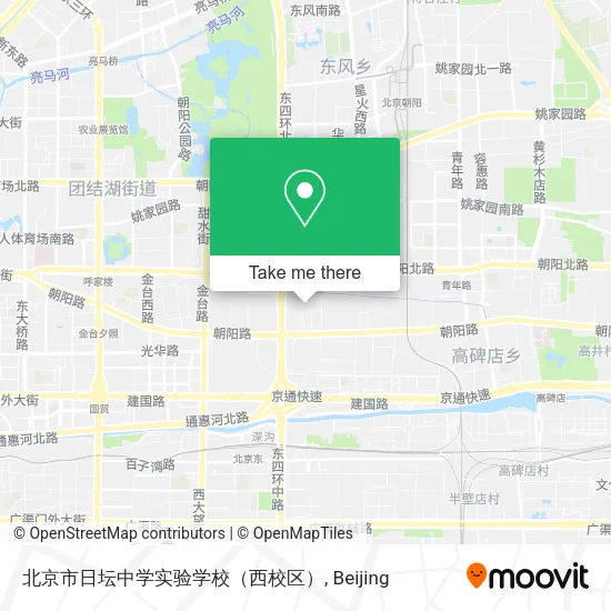 北京市日坛中学实验学校（西校区） map