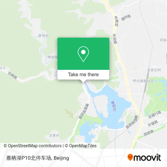 雁栖湖P10北停车场 map
