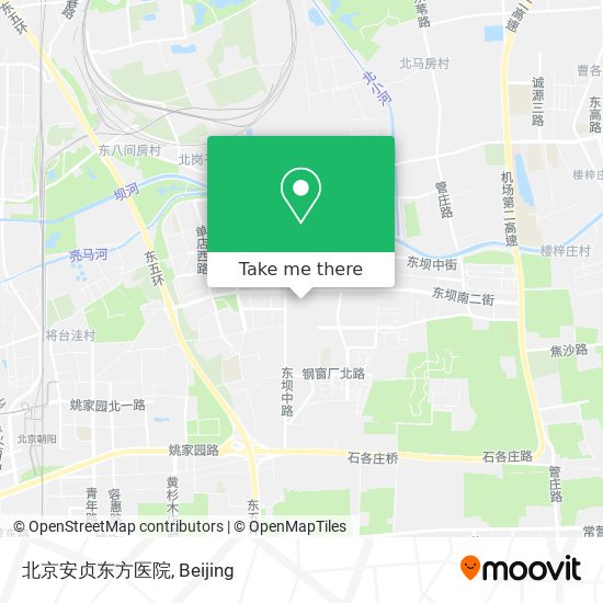 北京安贞东方医院 map