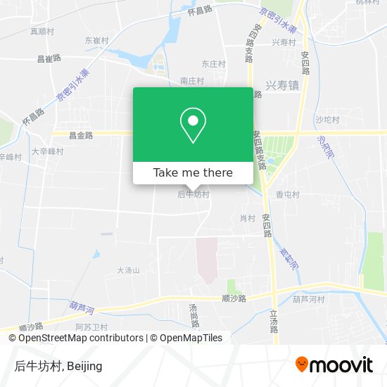后牛坊村 map