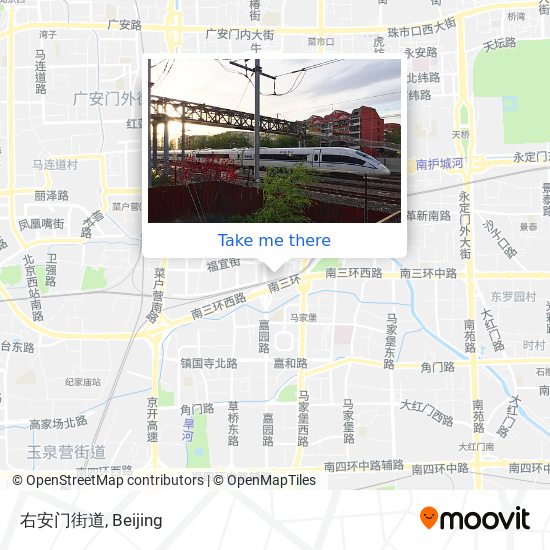 右安门街道 map