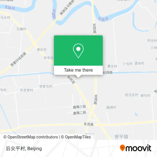后尖平村 map