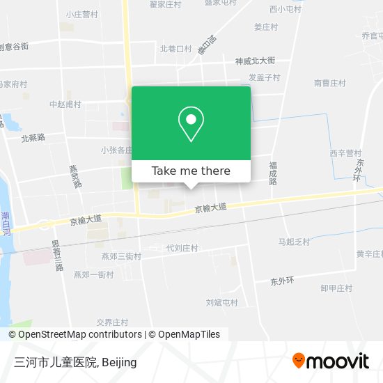 三河市儿童医院 map