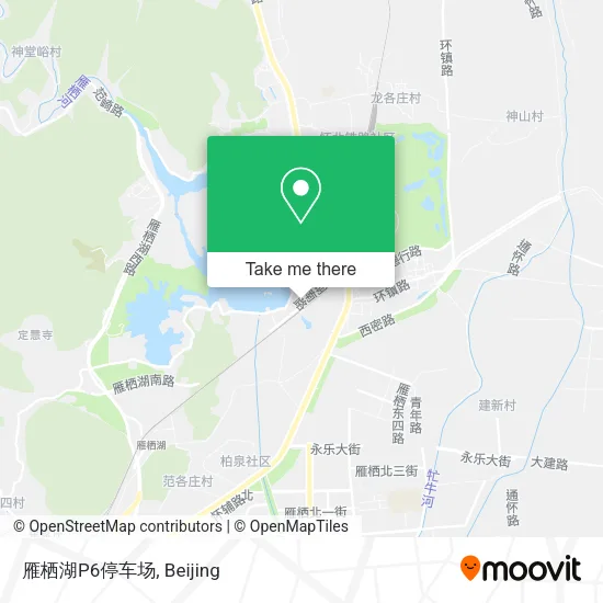 雁栖湖P6停车场 map