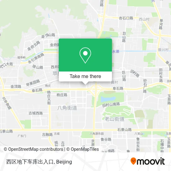 西区地下车库出入口 map